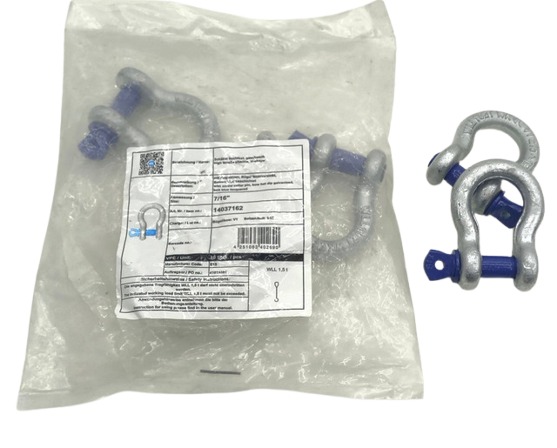 6x 14037162 High-Strength Bent Shackle with Eye Bolt