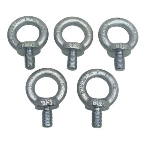 5x Klelnsorge 66100161 DIN 580 M16 Zinc-Plated Eye Bolt