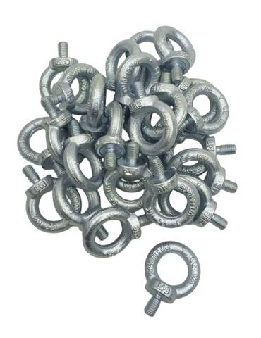 25x Kleinsorge 66100081 M8 Steel Galvanized C15E Eye Bolt
