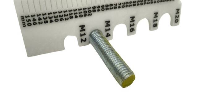 4x M14 threaded rod 1m