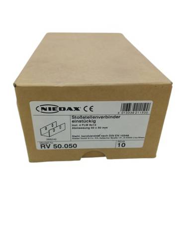 10x Niedax RV 50.050 U-shaped longitudinal joint connector