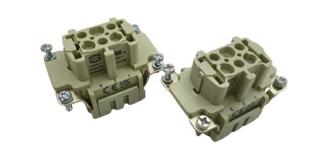 2x Harting 09330062716 Han 6 ES-Bوكسة مونيبلوك