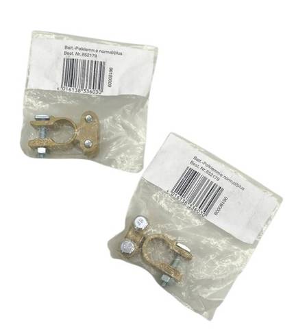 2x ESKA 1506270 straight battery terminal with positive pole