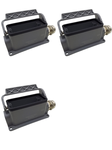 3x Harting 19300161251 Han B Base SM LC بذراع واحد ومدخل واحد