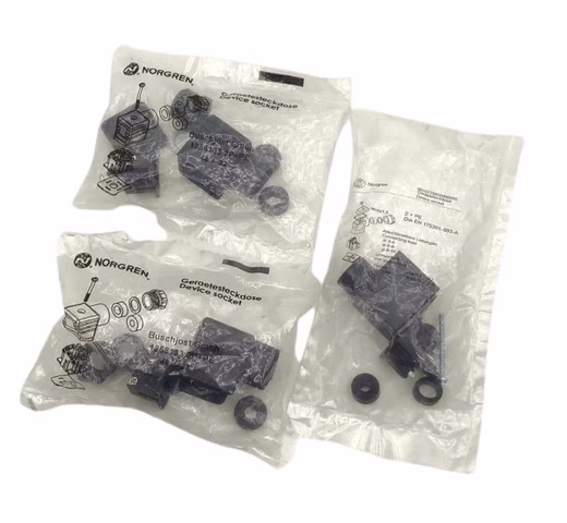 3x Norgren 1258133 2P+PE 46/22 Gerätesteckdose Leitung Ø56