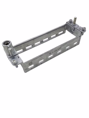 2x Harting 09140240371 Han Plus 6 Module A-F Klapprahmen