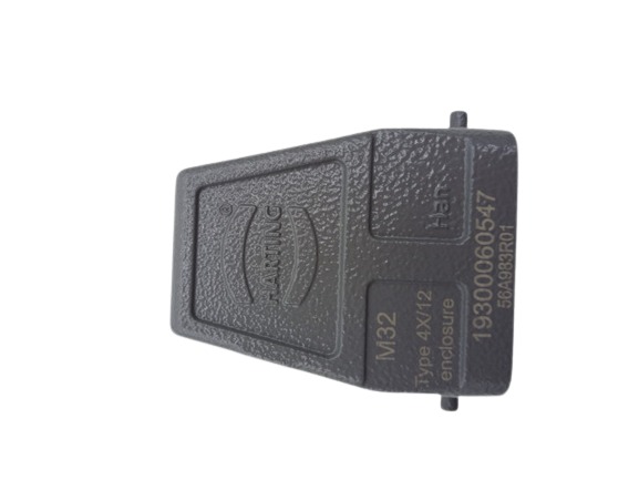 2x Harting 19300060547 Side Entry HC 2 Studs M32