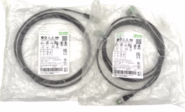 2x 2m Murrelektronik 7000-40321-6530200 M12 Anschlusskabel