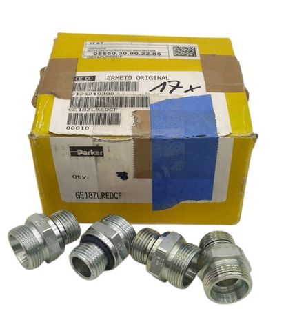 17 قطعة Parker GE18ZLREDCF Ermeto وصلة أنابيب هيدروليكية