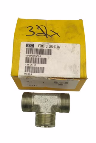 4x Parker T25SCFX Ermeto Druck-Hydraulik-Rohrverschraubung
