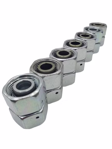 7x Parker GAI10LR1/2CFX Hydraulische Rohrverschraubungen