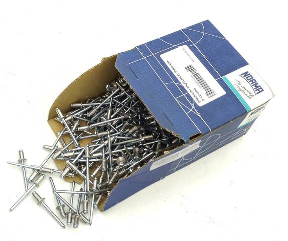 500x Norma Aluminum Steel Dome Head Blind Rivets 4.8X8