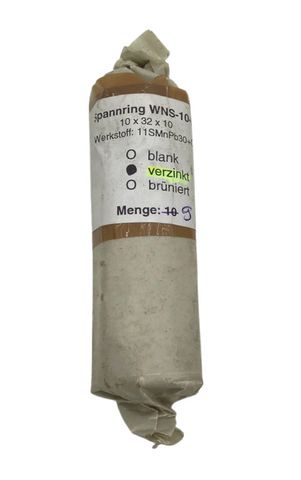 9x WNS-10-B Galvanized M4x16 Wave Clamping Ring Tension Ring