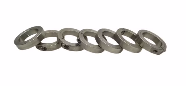 7x WKB 050 015 000 088 split clamping ring stainless steel