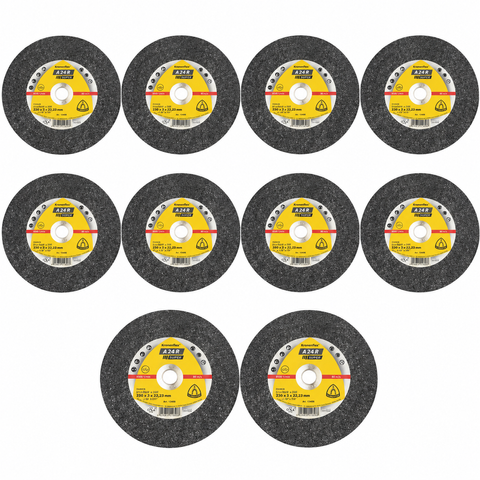 10x Klingspor 288246 A24R Grinding Disc 300X3.5X22.23 mm