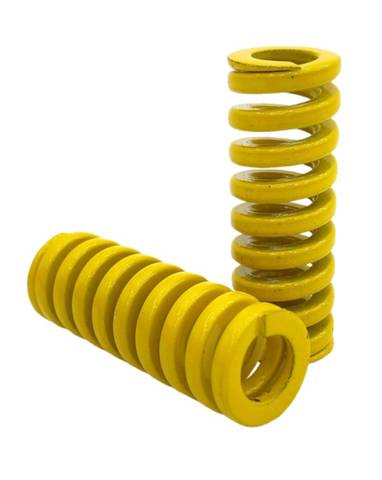 2x Compression Spring Set Yellow Steel Spring Spiral Spring 44mm