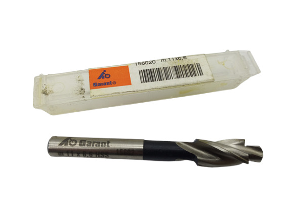 Garant 156020 M11x6.6 قاطع تجويف مسطح HSS بساق أسطوانية h9