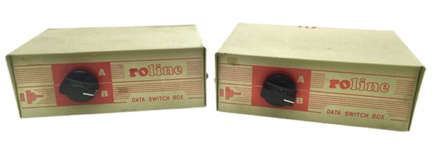 2x Roline Data Switch Box Data Switch Box Data Exchange