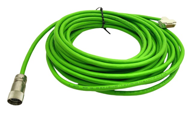 10m Berger Lahr E170315 Green Rotary Encoder Cable with Connector