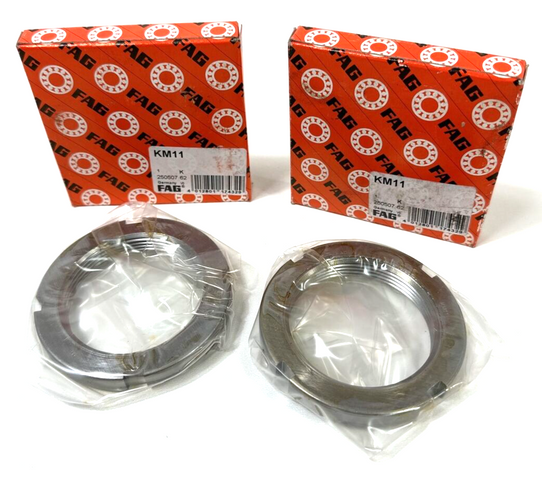 2 x FAG KM11, 250507 Locking Nuts