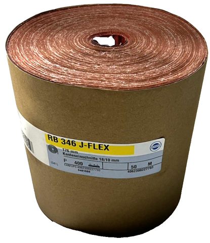 Hermes RB346 JFlex 50m 176mm Sanding Paper Roll P400 Edge Roll
