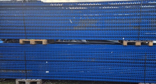 17,10 m Jungheinrich Typ T Palettenregal 5,6 m Hoch 4 Ebenen Schwerlastregal
