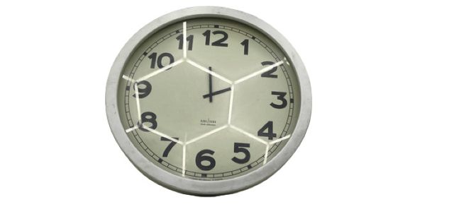 Karlsson Giant Aluminum Housing Analog Wall Clock