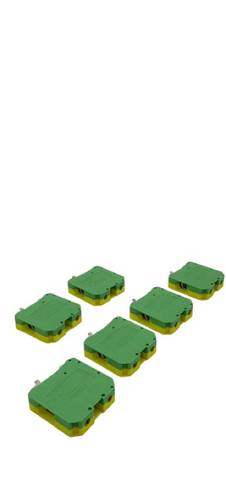 6x Phoenix Contact USLKG 50 Protective Conductor Terminal Block