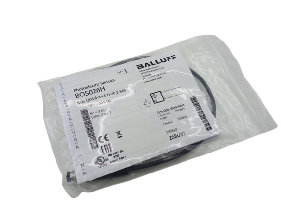 Balluff BOS026H BOS Q08M-X-LS21-002-S49 Through-Beam Photoelectric Sensor