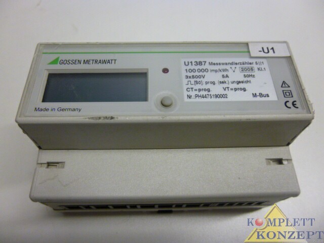 Gossen Metrawatt U1387 عداد طاقة بمحوّل قياس عداد طاقة