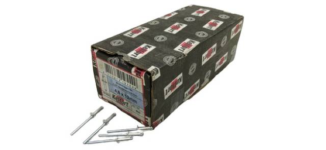 500x Kelfort 5519554 Алюминиевая вытяжная заклепка 4.8 x 12mm