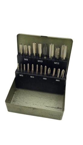 Hahn & Kolb M3–M12 Spiral Thread and Drill with Drill Box