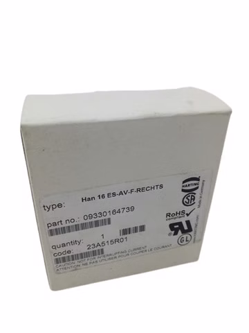 Harting 09330164739 Han 16 ES AV Blockeinsatz Anschlussblock