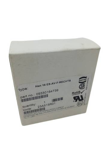 Harting 09330164739 Han 16 ES AV Block Insert Connection Block
