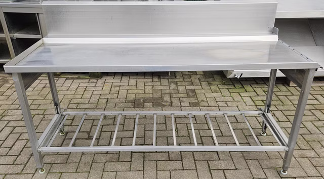 Edelstahl Gastro Auslauftisch Anbau links 1800 mm