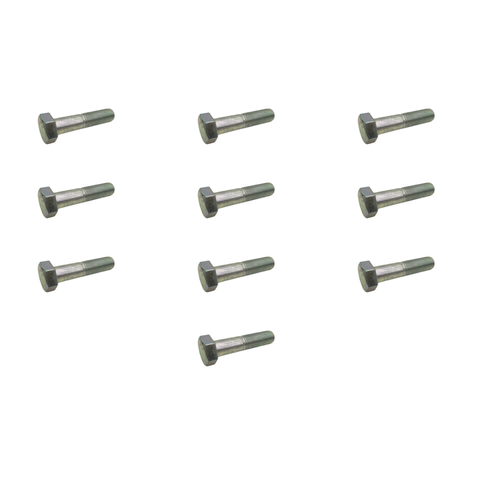 10x M30×130 Machine Screw Hexagon Partial Thread
