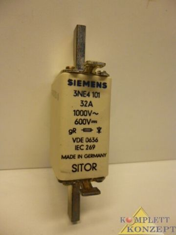 Siemens Sitor 3NE4 101 плавкая вставка HLS Плавкая вставка Предохранитель 32A 3 предохранителя