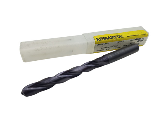 Kennametal Ø9mm B977F12000 1913782 Спиральное сверло с внутренним подводом СОЖ