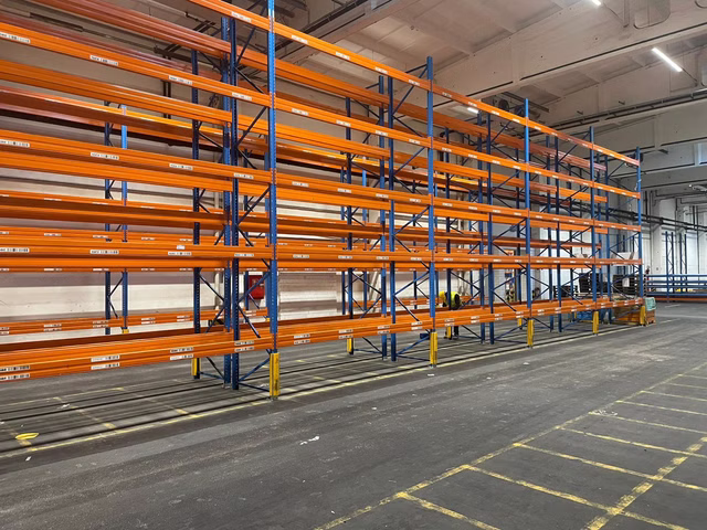 25 m Stow Pal Rack Palettenregal 6 m hoch 6 Ebenen Schwerlastregal Regal