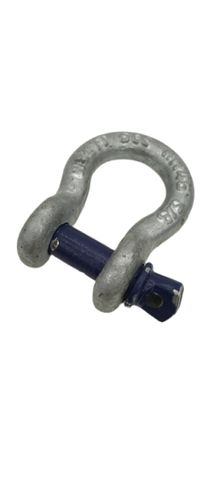 3x Shackle 1/2 Inch Galvanized with Safety Bolt