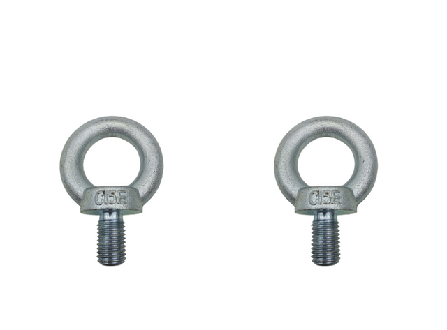 2× 03454-24-02-02 Safety M16 SE-TOP-BOLT Eye Bolt