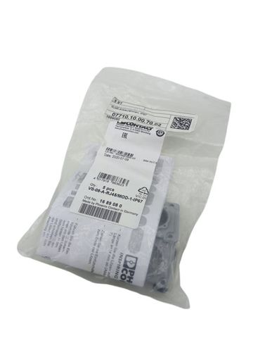 5x Phoenix Contact 1689080 VS-08-A-RJ45/MOD-1- Mounting Frames