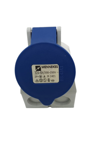 Силовой штекер Mennekes 1421 32A-6h/200-250V