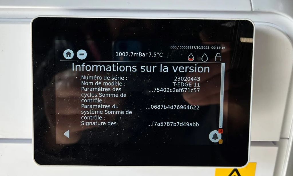 Tuttnauer T-Edge 11 Klasse B Autoklav Seitenansicht Tuttnauer T-Edge 11 Klasse B Autoklav Seitenansicht