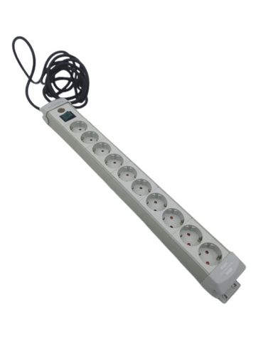 Brennenstuhl 1955500100 Power Strip with Switch 10-Outlet