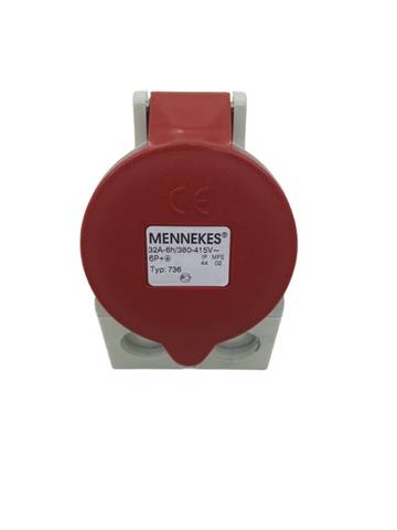 Mennekes Type 736 Wall Socket 32A -6h/ 380-415V