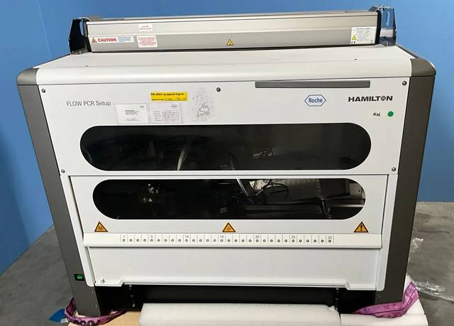 Hamilton FLOW PCR Setup Instrument benchtop robotic workstation pipetting robot