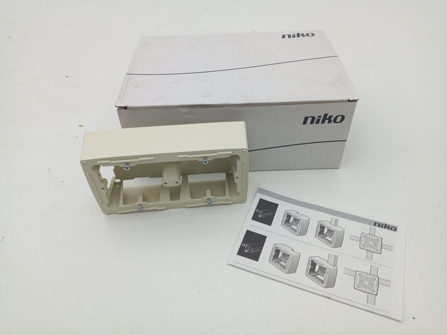 5x Niko 100-77500 Double Surface-Mounted Box Cream