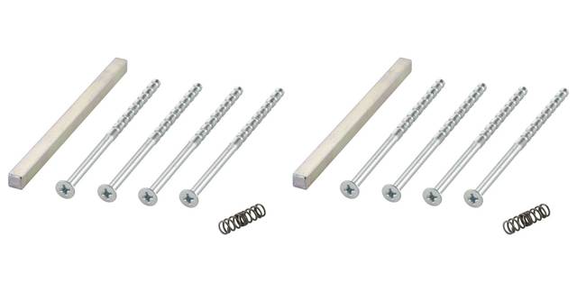 3x Hoppe 11712594 ZBSET-FTG-GR/GR-M5-FLKO-KR-VLL Mounting
