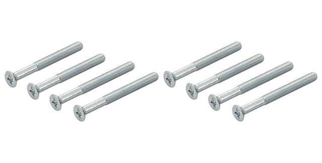 2x Hoppe 11602053 ZBSET-HS-SCHR-MU/GR-M6-FLKO-KR طقم تثبيت